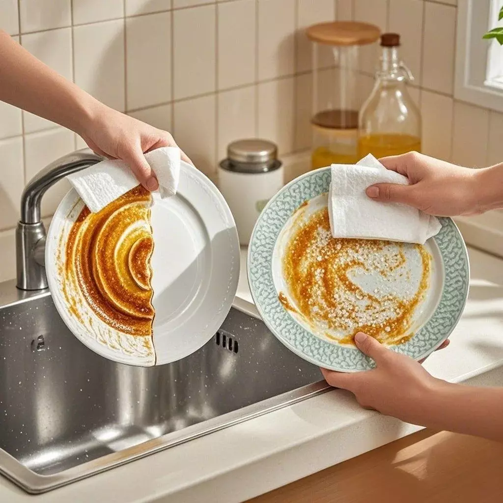 Почистване на мокри кърпички за кухня